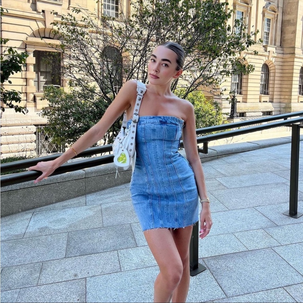 LAST ONE- ZARA NWT DENIM DRESS ๐ - Picture 6 of 15
